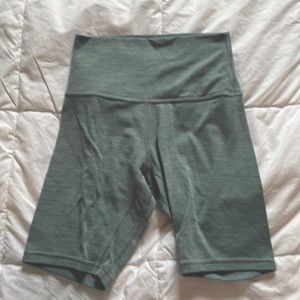 Lululemon align teal bike shorts
